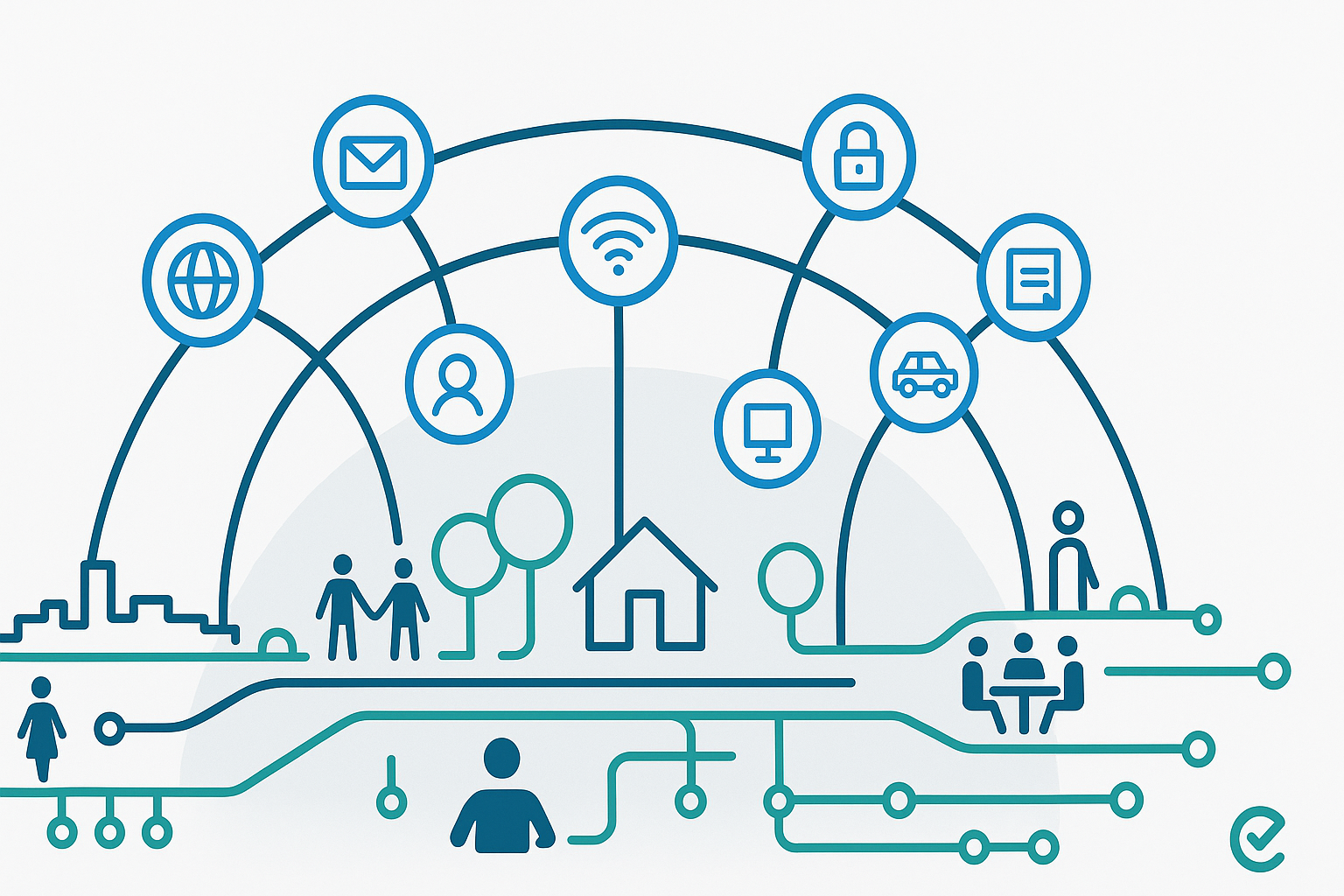 Connessione tra persone e tecnologia